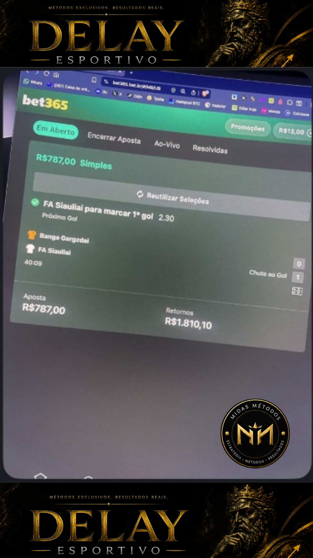 Case Midas — Resultado Real